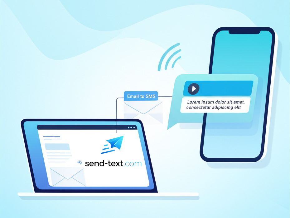 Email to SMS Illustration