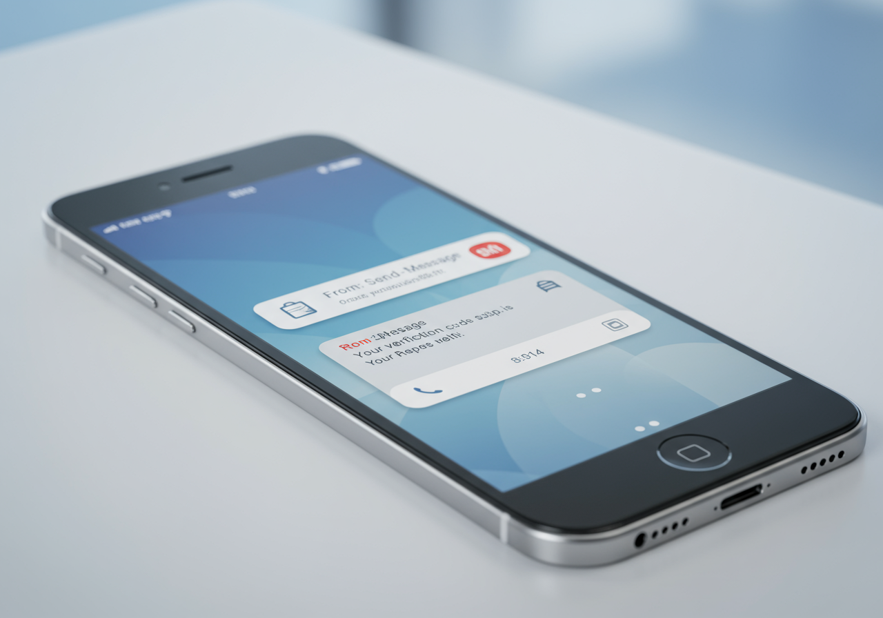 Phone receiving notification